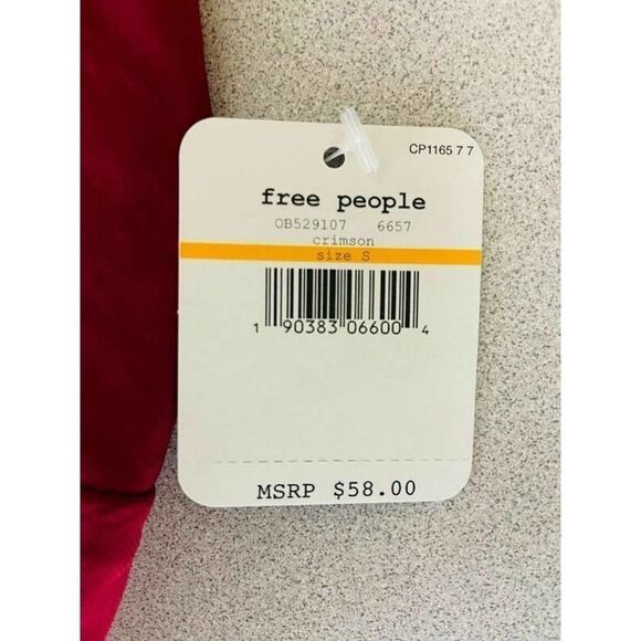 FREE People Lace Inset Plunging Cami Size S NWT - Picture 6 of 6